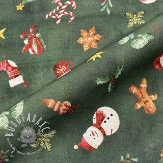 Tessuto di cotone Cosy Warm Xmas