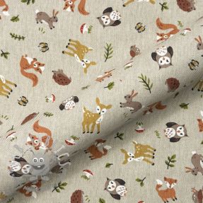 Tessuto decorativo Linenlook premium Forest Friend Animal