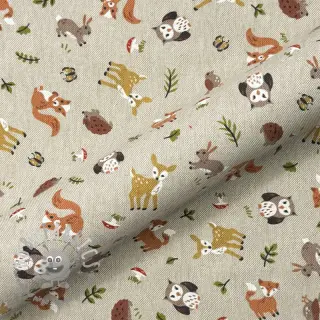 Tessuto decorativo Linenlook premium Forest Friend Animal