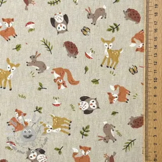 Tessuto decorativo Linenlook premium Forest Friend Animal