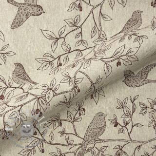 Tessuto decorativo Linenlook premium Branch Bird Song