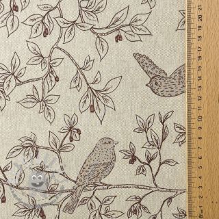 Tessuto decorativo Linenlook premium Branch Bird Song