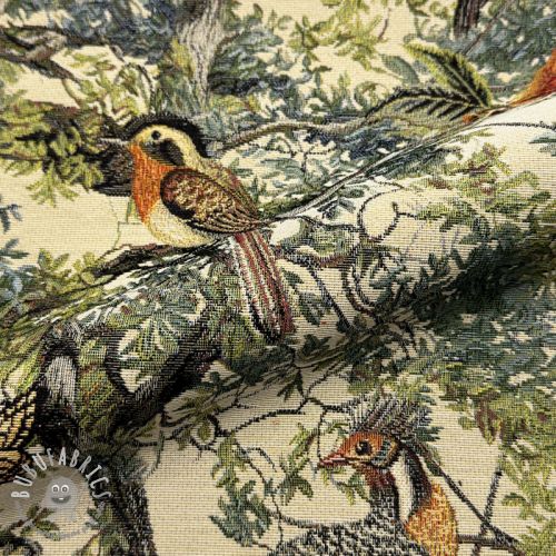 Tessuto decorativo GOBELIN PREMIUM Bird Heritage Forest