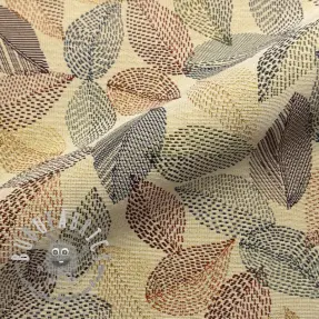 Tessuto decorativo GOBELIN PREMIUM Stitch Sketch Leaf