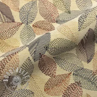 Tessuto decorativo GOBELIN PREMIUM Stitch Sketch Leaf