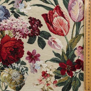 Tessuto decorativo GOBELIN PREMIUM Rose Tullip Bouquet