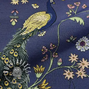 Tessuto decorativo GOBELIN PREMIUM Peacock Garden Dream