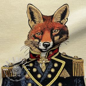 Tessuto decorativo GOBELIN PREMIUM Fox Admiral Statue PANEL