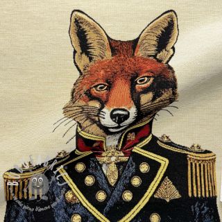 Tessuto decorativo GOBELIN PREMIUM Fox Admiral Statue PANEL