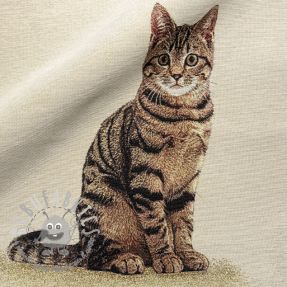 Tessuto decorativo GOBELIN PREMIUM Sitting Kitten Cat PANEL