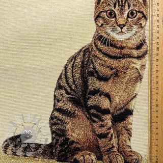 Tessuto decorativo GOBELIN PREMIUM Sitting Kitten Cat PANEL