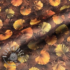 Tessuto decorativo VELVET Ginko Biloba Leaf