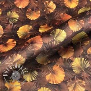 Tessuto decorativo VELVET Ginko Biloba Leaf