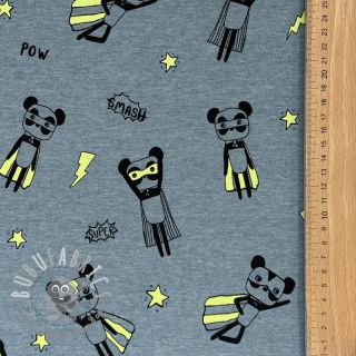 Jersey NEON Super heroes smoke blue melange