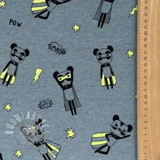 Jersey NEON Super heroes smoke blue melange
