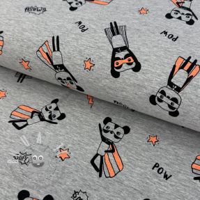 Jersey NEON Super heroes light grey melange