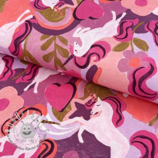 Jersey Unicorns mauve digital print