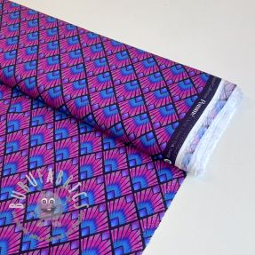 Viscosa RADIANCE Graphic navy digital print
