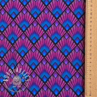 Viscosa RADIANCE Graphic navy digital print