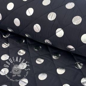 Tessuto trapuntato FOIL Dot navy