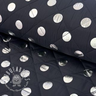 Tessuto trapuntato FOIL Dot navy
