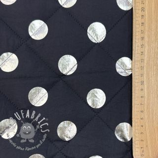 Tessuto trapuntato FOIL Dot navy