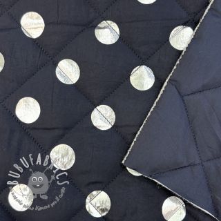 Tessuto trapuntato FOIL Dot navy