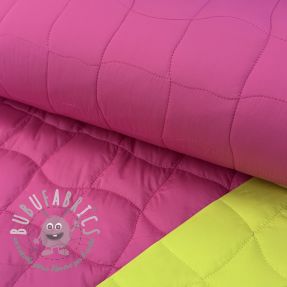 Tessuto trapuntato Graphic square pink lime