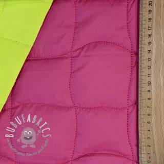 Tessuto trapuntato Graphic square pink lime
