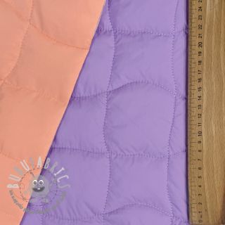 Tessuto trapuntato Graphic square lilac apricot