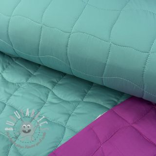 Tessuto trapuntato Graphic square cyan cerise