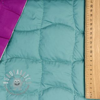 Tessuto trapuntato Graphic square cyan cerise
