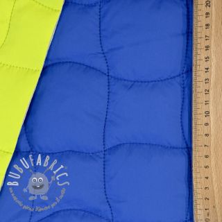 Tessuto trapuntato Graphic square cobalt lime