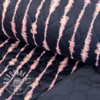 Tessuto trapuntato VELVET Stripes navy
