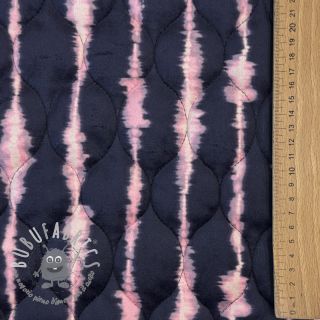 Tessuto trapuntato VELVET Stripes navy