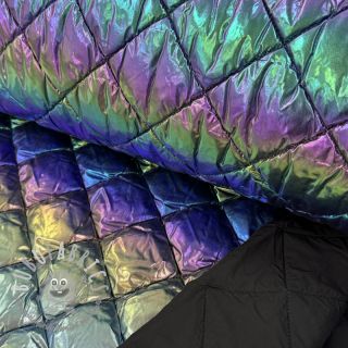 Tessuto trapuntato FOIL Rainbow multi
