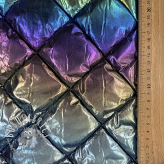 Tessuto trapuntato FOIL Rainbow multi