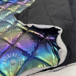 Tessuto trapuntato FOIL Rainbow multi