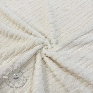 Pelliccia sintetica Stripes ecru