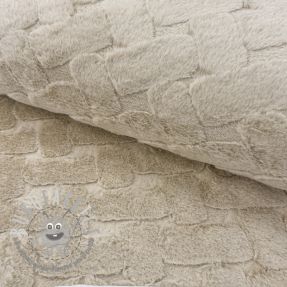 Pelliccia sintetica Abstract ecru