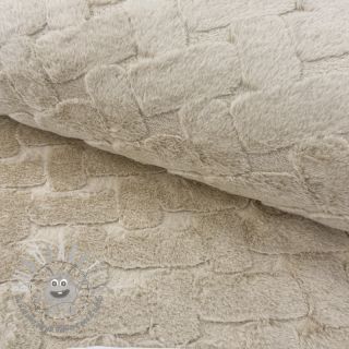 Pelliccia sintetica Abstract ecru
