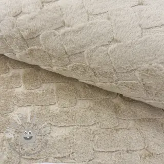 Pelliccia sintetica Abstract ecru