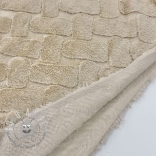 Pelliccia sintetica Abstract ecru
