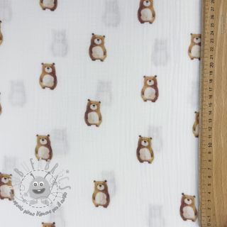 Mussola/Doppia garza Animals design B digital print ORGANIC
