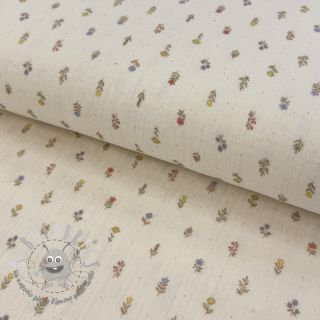 Mussola/Doppia garza Flowers Mia digital print ORGANIC
