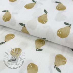 Mussola/Doppia garza Pears design B digital print