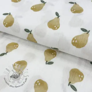 Mussola/Doppia garza Pears design B digital print