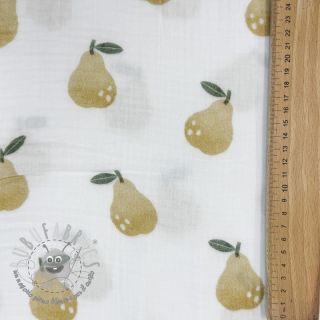 Mussola/Doppia garza Pears design B digital print