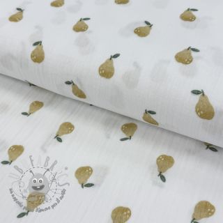 Mussola/Doppia garza Pears design A digital print