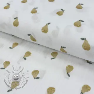Mussola/Doppia garza Pears design A digital print